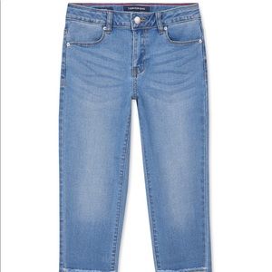 Calvin Klein Big Girl Cuffed Boyfriend Jeans